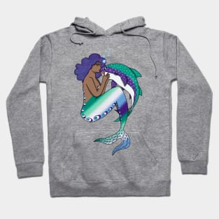 Gay MLM LGBTQ+ Pride Mermaid Hoodie